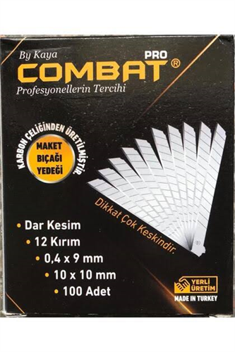 COMBAT MAKET BIÇAĞI YEDEĞİ İNCE-DAR 0.4 MM x 9 MM